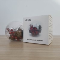 Orielis Clear Plastic Ball Ornament - Perfect for Party Decorations, Craft Projects, and DIY Gifts