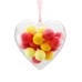 Orielis Clear Plastic Heart Ornaments - Ideal for Party Decor, Wedding Favors, and DIY Crafts (10 Pack)