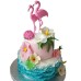 Orielis Flamingo Cake Topper - Fun and Colorful Decoration for Tropical and Summer-Themed Parties